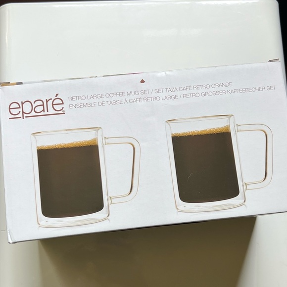 NIB Eparé 16oz Retro Large Coffee Mug (Set of 2) - Picture 3 of 6